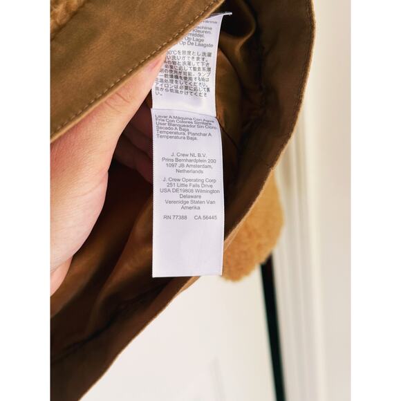Madewell Sherpa Portland Jacket S Golden Pecan Brown Small Cozy Fall Cabincore - Picture 9 of 10